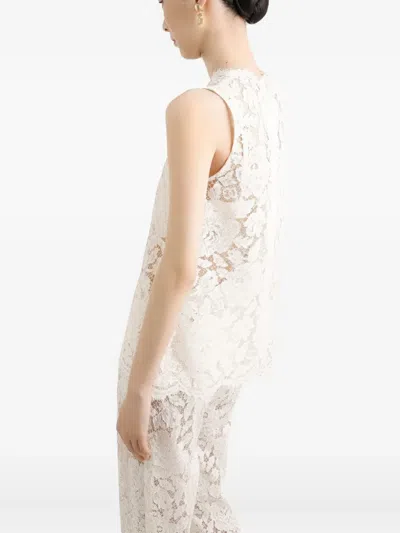 Dolce & Gabbana Lace-detailing Top In White
