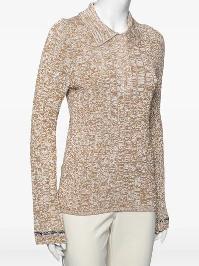Pre-owned Joseph Ribbed Polo Sweater