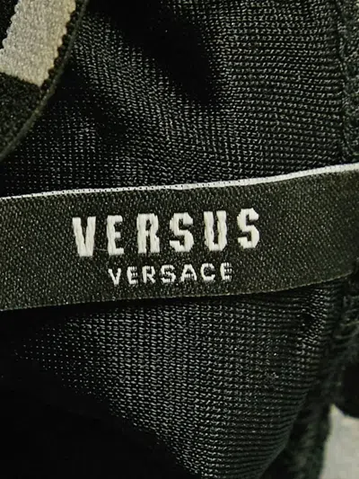 Pre-owned Versus Sequin Mini Dress In Black