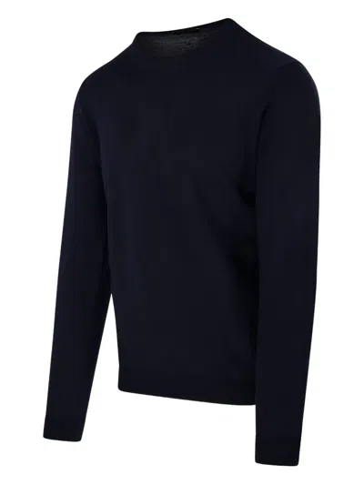 Roberto Collina Round Neck Long-sleeved Sweater In Black