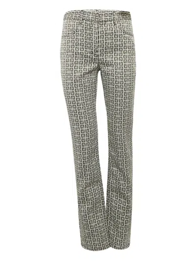 Pre-owned Givenchy Jacquard Pattern Trousers