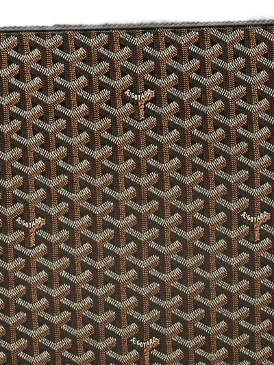 Pre-owned Goyard Satolas Gm Ine Rolling Suitcase In Black