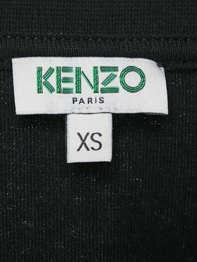 Pre-owned Kenzo Embroidered-tiger Cotton T-shirt In Black