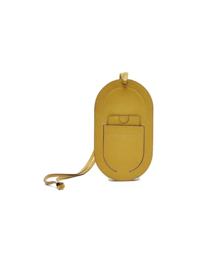 Pre-owned Hermes In The Loop Phone To Go Gm Case In Yellow