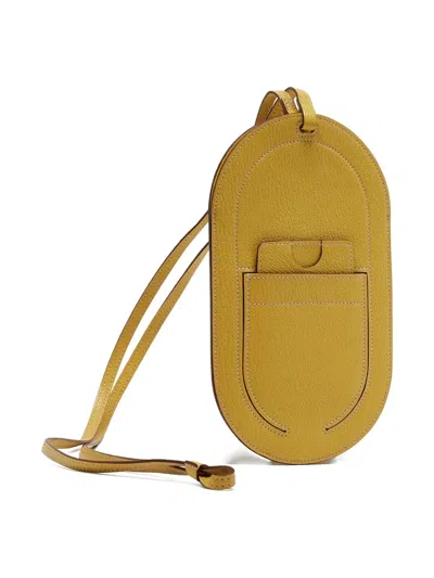 Pre-owned Hermes In The Loop Phone To Go Gm Case In Yellow