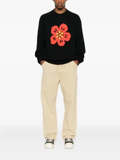 Kenzo Boke Flower Sweater In Black