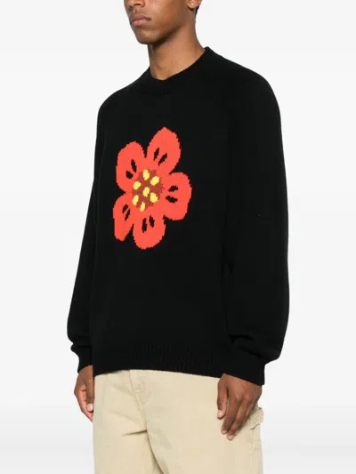 Kenzo Boke Flower Sweater In Black