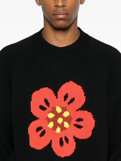 Kenzo Boke Flower Sweater In Black