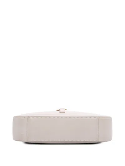 Pre-owned Saint Laurent 2023 Leather Le 5 A 7 Shoulder Bag In White
