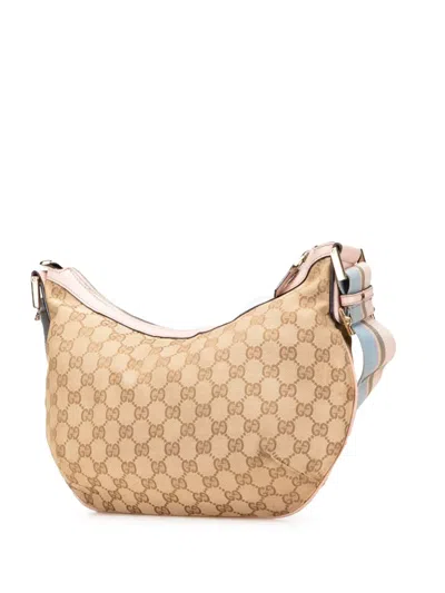Pre-owned Gucci 2000-2015 Gg Canvas Web Crossbody Bag