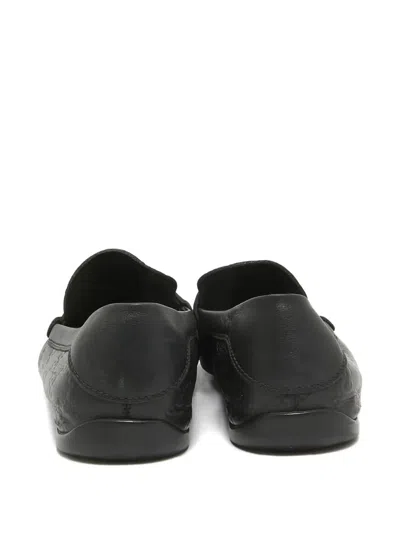 Pre-owned Gucci Leather Loafers In Black