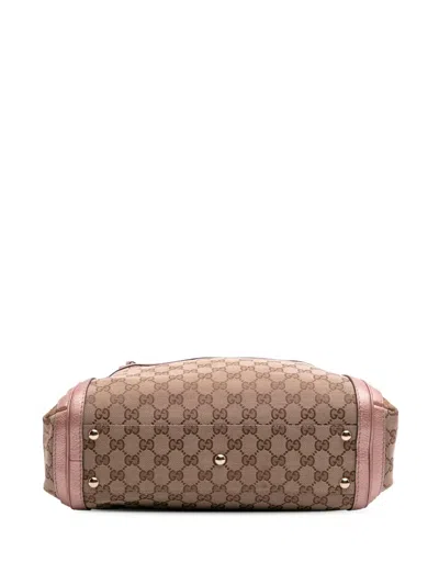 Pre-owned Gucci 2016-2025 Gg Canvas Bella Satchel