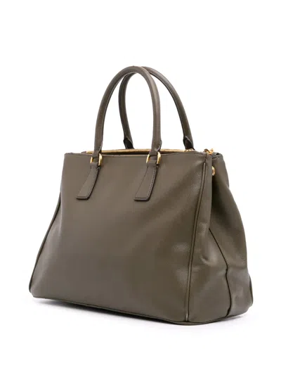 Pre-owned Prada 2013-2025 Medium Saffiano Lux Galleria Double Zip Satchel