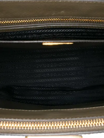 Pre-owned Prada 2013-2025 Medium Saffiano Lux Galleria Double Zip Satchel