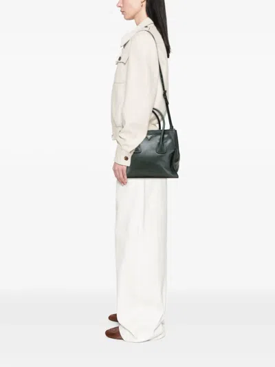 Pre-owned Prada 2010-2025 Glace Calf Twin Pocket Satchel