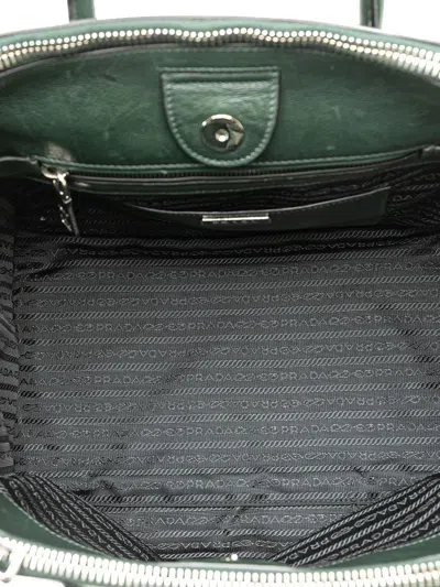 Pre-owned Prada 2010-2025 Glace Calf Twin Pocket Satchel