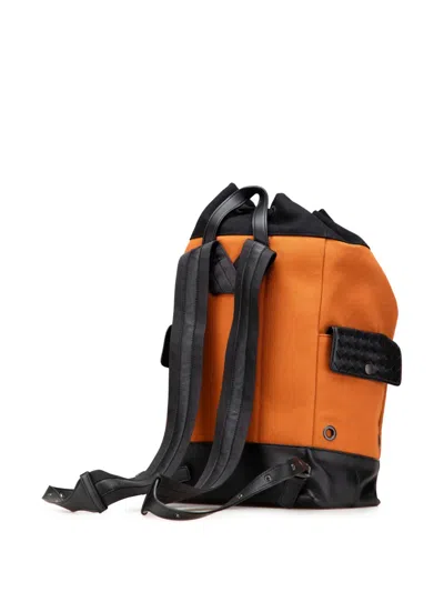 Pre-owned Bottega Veneta 2012-2025 Canvas Drawstring Backpack