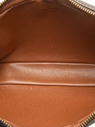 Pre-owned Louis Vuitton 1991 Monogram Pochette Marly Bandouliere Crossbody Bag In Brown