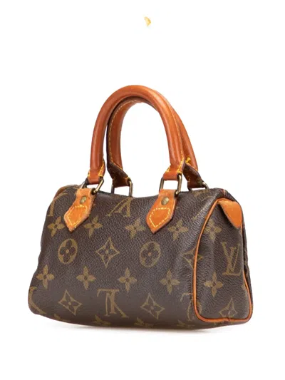 Pre-owned Louis Vuitton 2000-2025 Monogram Nano Speedy Bandouliere Satchel