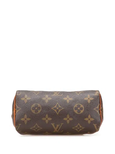 Pre-owned Louis Vuitton 2000-2025 Monogram Nano Speedy Bandouliere Satchel