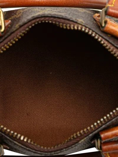 Pre-owned Louis Vuitton 2000-2025 Monogram Nano Speedy Bandouliere Satchel