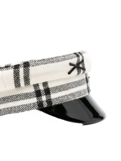 Ruslan Baginskiy White Wool Blend Hats In Black