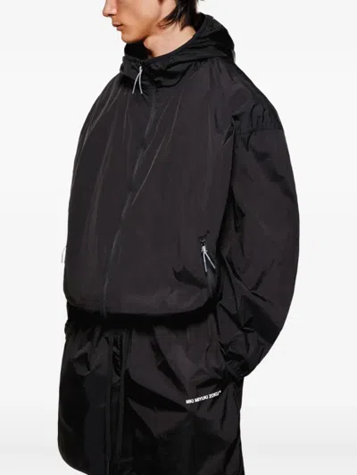 Mki Miyuki Zoku Zip-up Hooded Jacket In Black