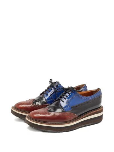 Pre-owned Prada Platform Derby Shoes