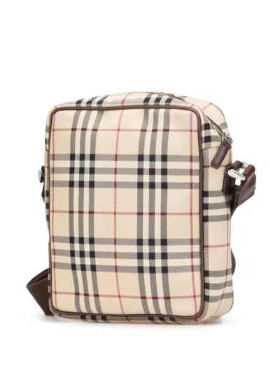 Pre-owned Burberry 2000-2017 House Check Canvas Crossbody Bag