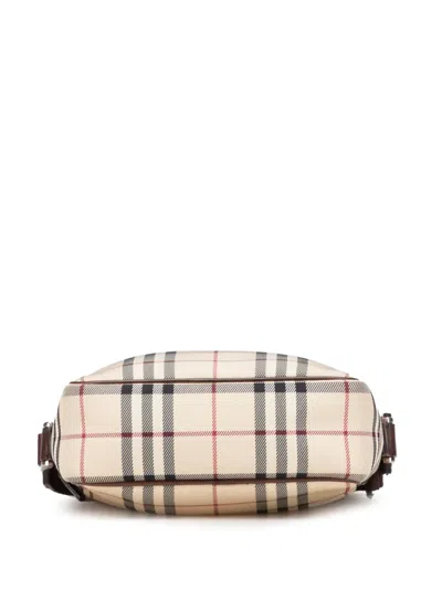 Pre-owned Burberry 2000-2017 House Check Canvas Crossbody Bag