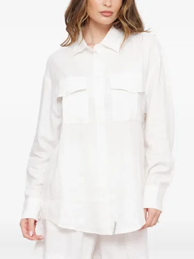 Hinnominate Patch-pocket Shirt In White