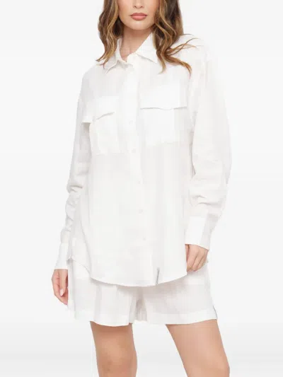 Hinnominate Patch-pocket Shirt In White