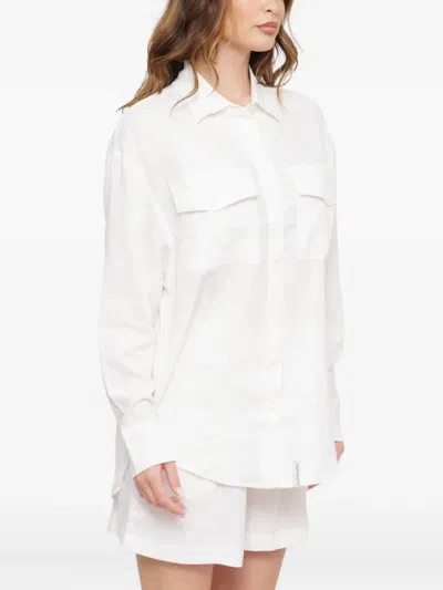 Hinnominate Patch-pocket Shirt In White