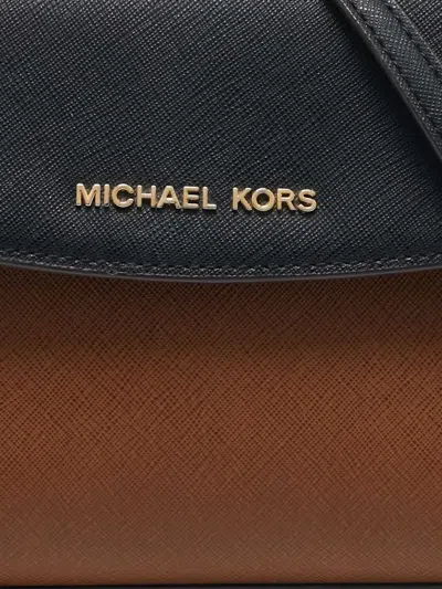 Pre-owned Michael Kors Studded Leather Tote Bag In Brown