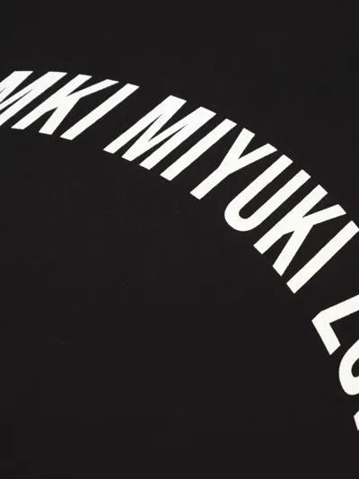 Mki Miyuki Zoku Arc-logo T-shirt In Black