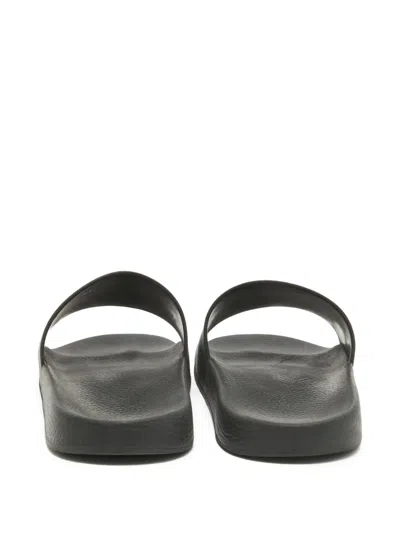 Pre-owned Dsquared2 Icon-print Slides In Black