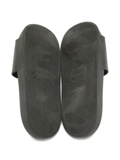 Pre-owned Dsquared2 Icon-print Slides In Black
