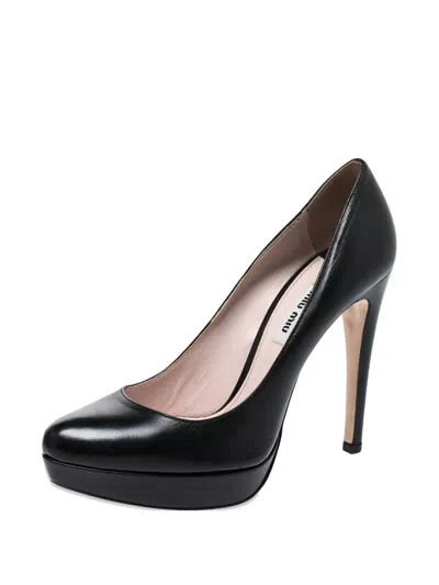 Pre-owned Miu Miu 120mm Platform Stiletto Pumps