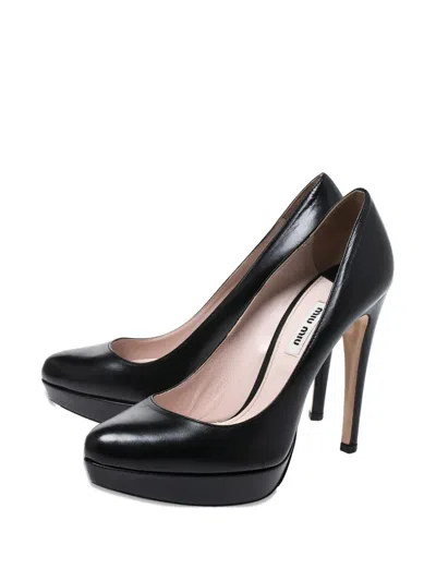 Pre-owned Miu Miu 120mm Platform Stiletto Pumps
