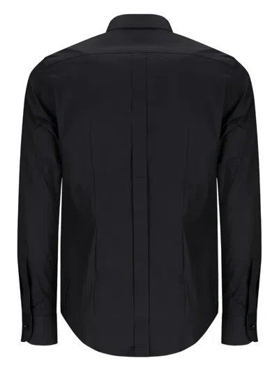 Raf Moore Long-sleeve Button-down Shirt In Black