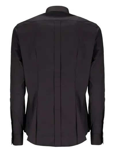 Raf Moore Long-sleeve Button-down Shirt In Black