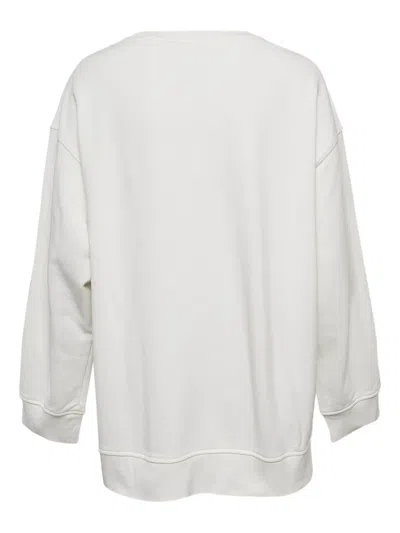 Pre-owned Casablanca Logo-print Sweatshirt In White
