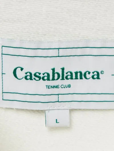 Pre-owned Casablanca Logo-print Sweatshirt In White
