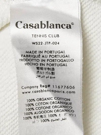 Pre-owned Casablanca Logo-print Sweatshirt In White