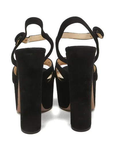 Pre-owned Prada Platform Suede Sandals