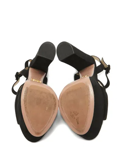 Pre-owned Prada Platform Suede Sandals