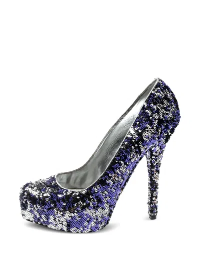 Pre-owned Dolce & Gabbana 150mm Sequin-embellished Heeled Pumps