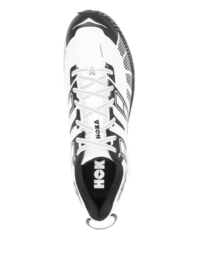 Hoka Breathable Mesh Sneakers With Cushioned Sole In White