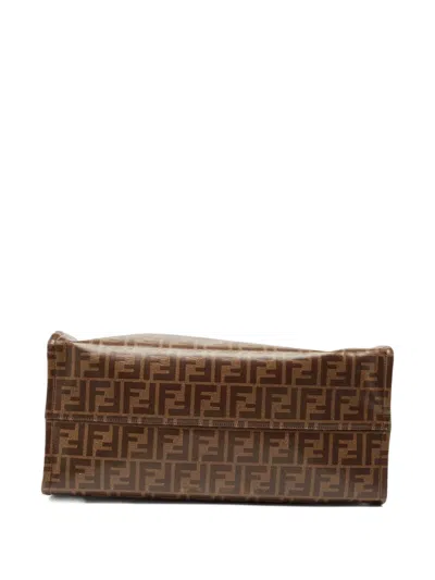Pre-owned Fendi X Fila Zucca-pattern Tote Bag