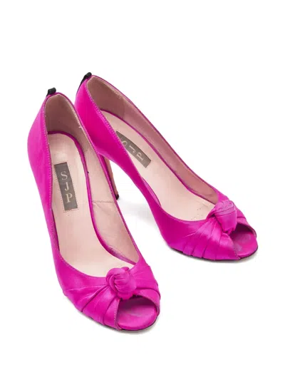 Pre-owned Sjp By Sarah Jessica Parker 100mm Gabrielle Knotted Pumps